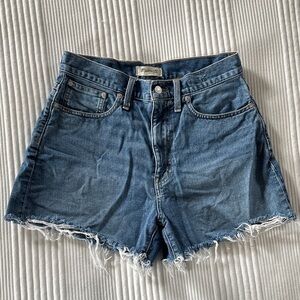 Madewell The Momjean Denim Cutoff Shorts